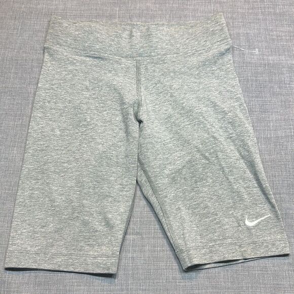 Nike Classic High Waisted 8” Biker Shorts in Gray Size S - Picture 2 of 7